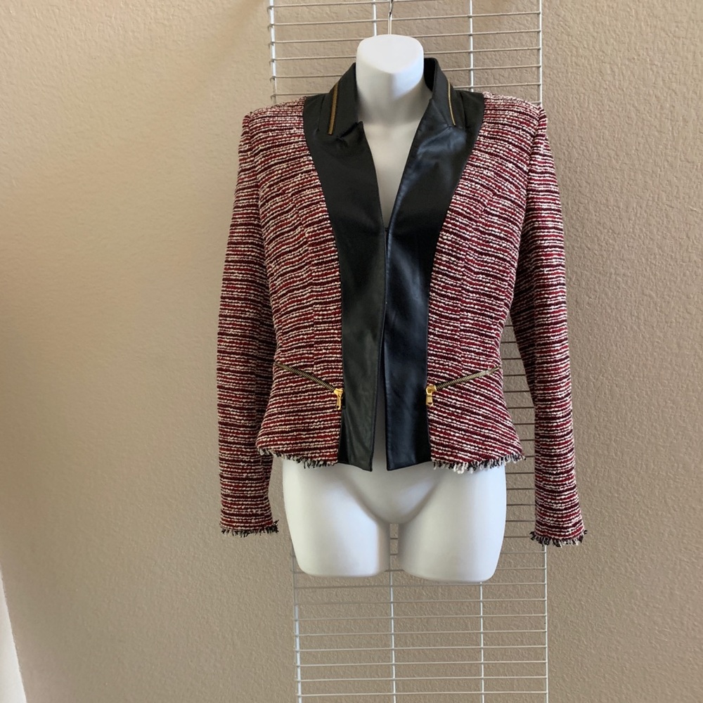 Jacket Zara red/ blk